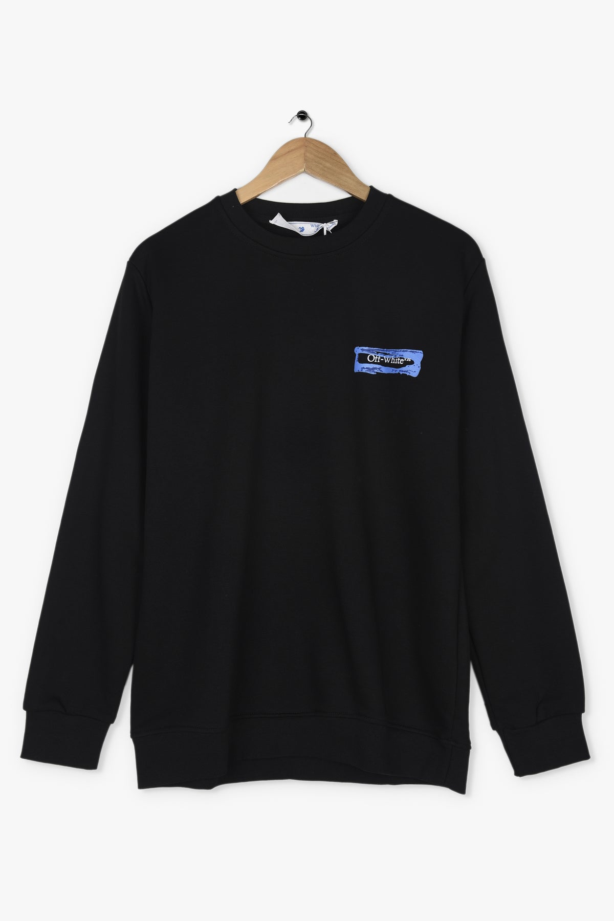 OFFWHITE RAISED PAINT LOGO SWEATSHIRT