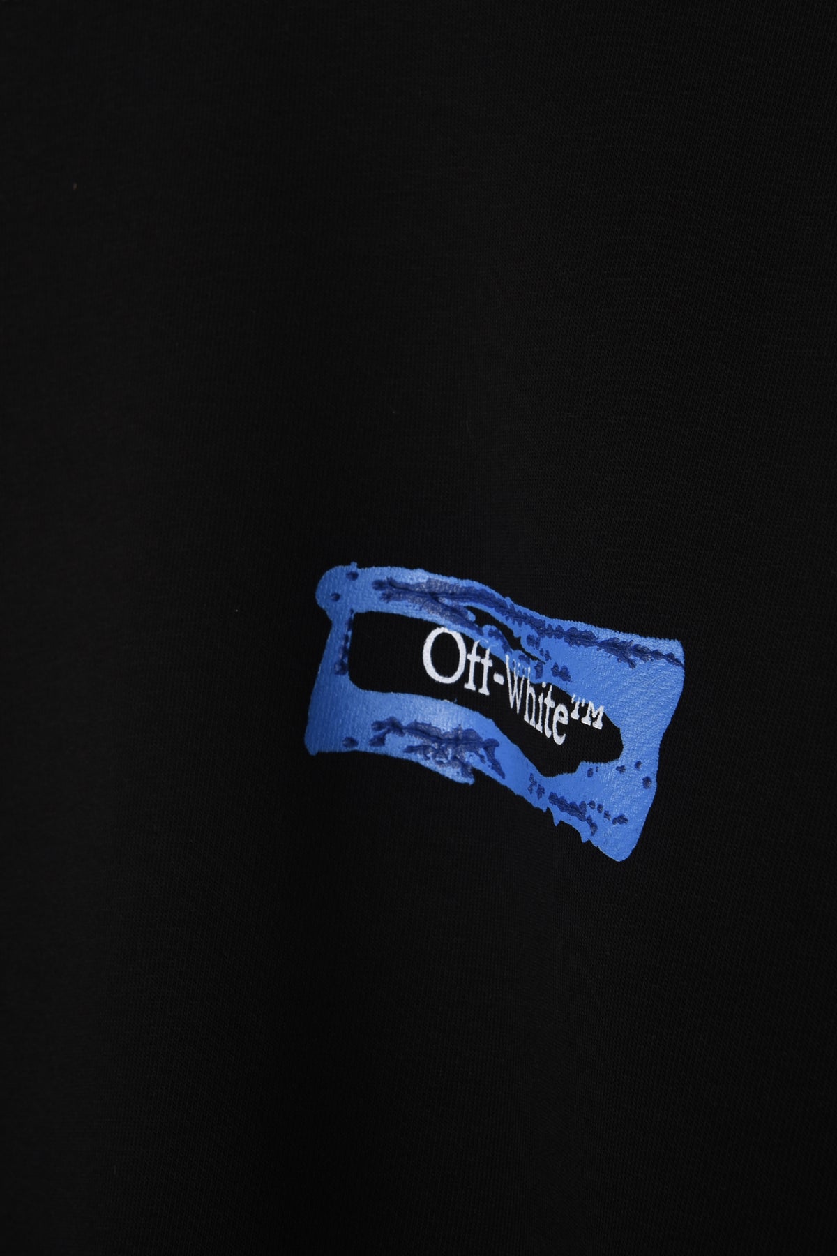 OFFWHITE RAISED PAINT LOGO SWEATSHIRT