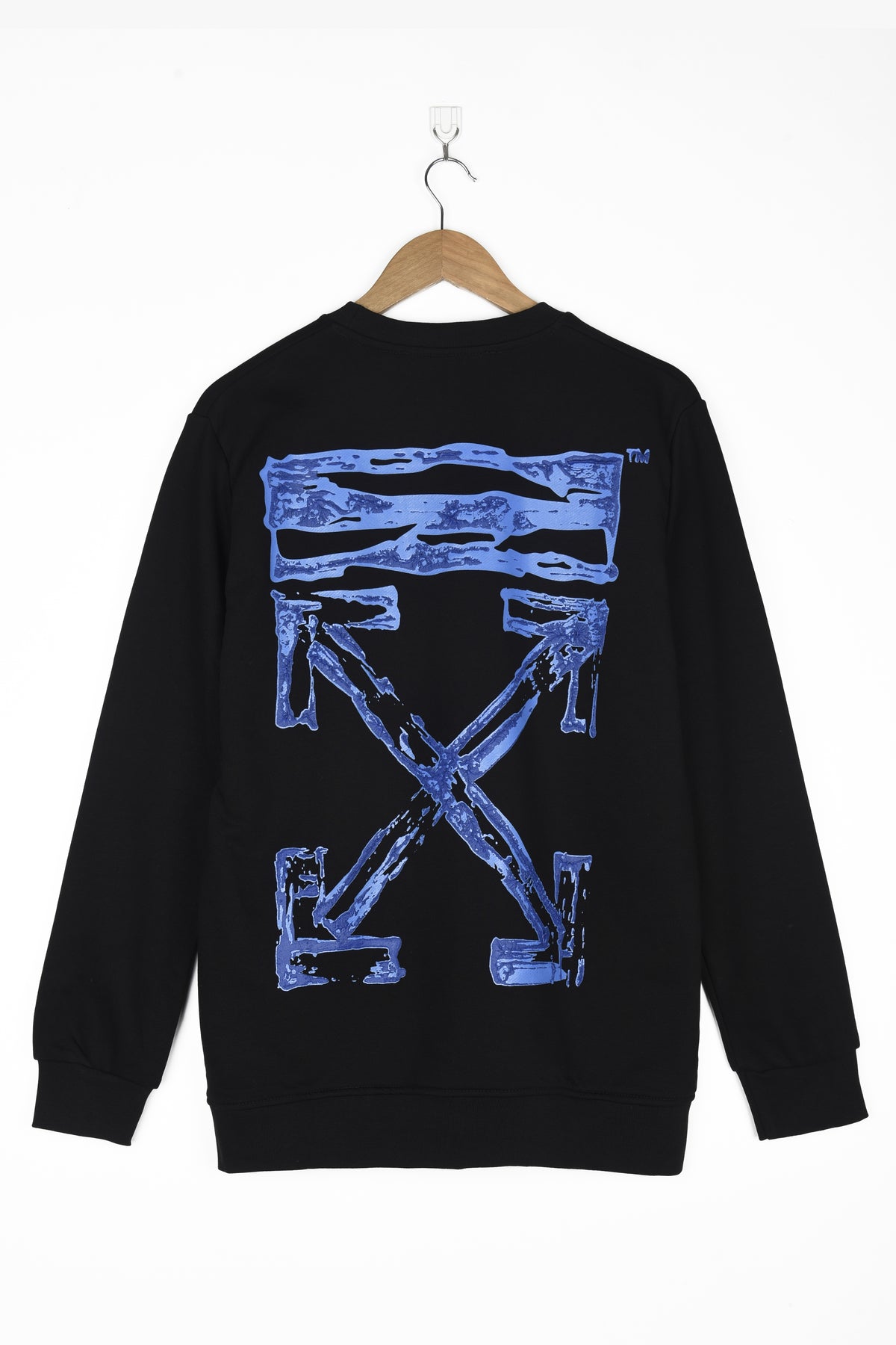 OFFWHITE RAISED PAINT LOGO SWEATSHIRT