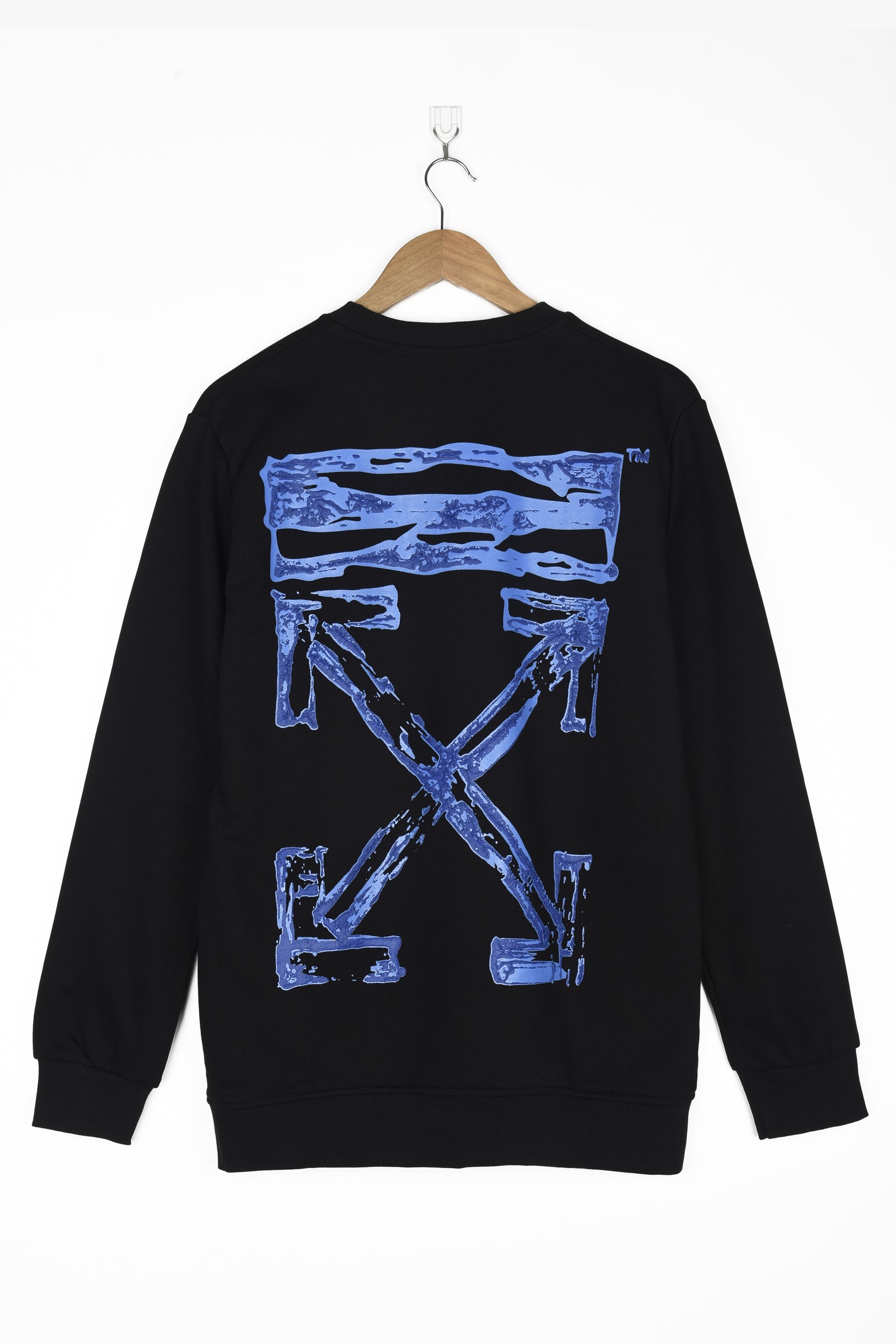 OFFWHITE RAISED PAINT LOGO SWEATSHIRT