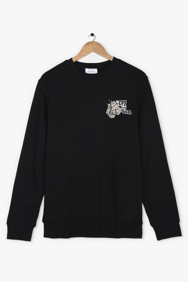 OFFWHITE X KAWS SWEATSHIRT - orangejeansco