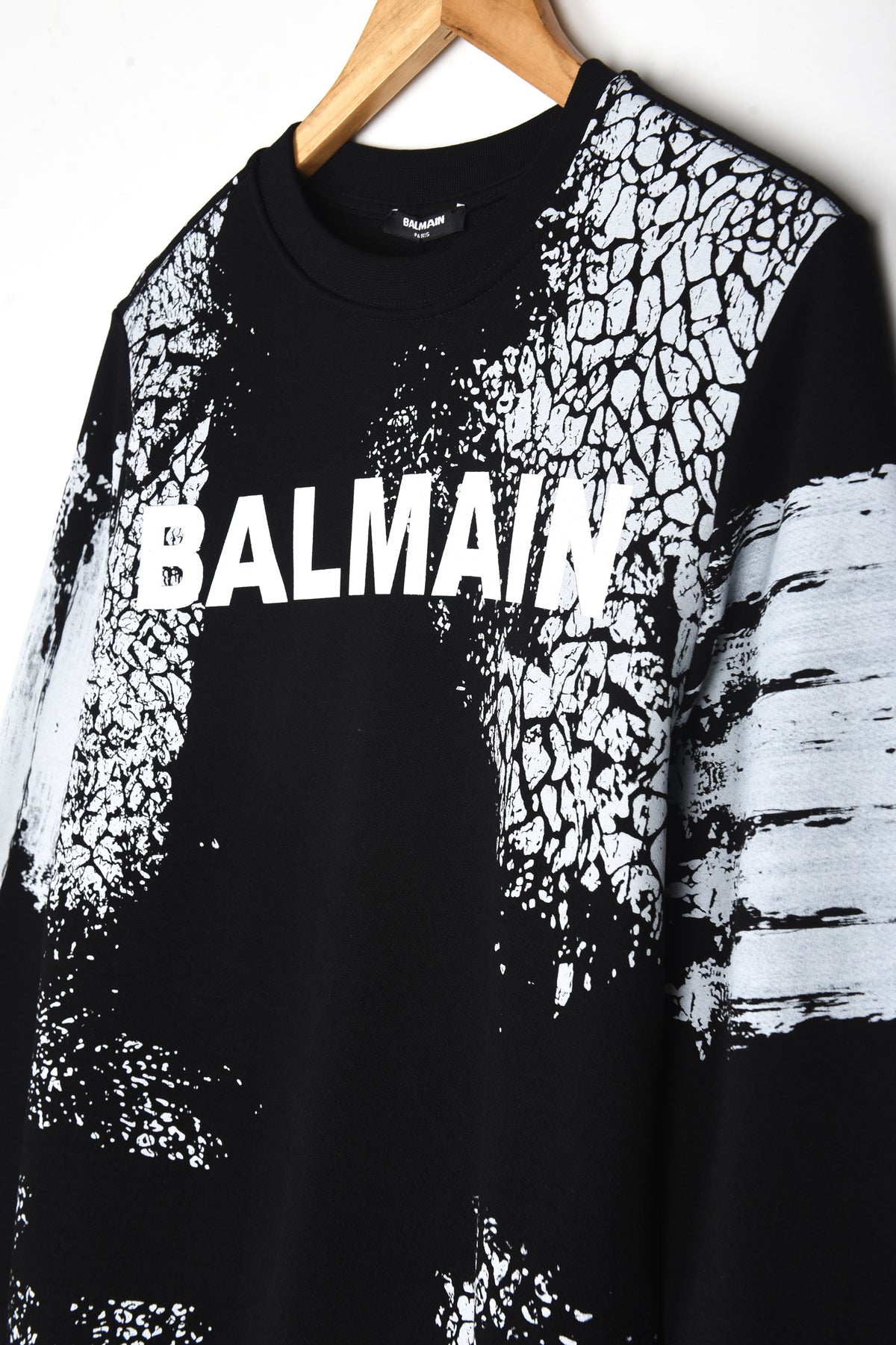 BALMAIN BRUSH STROKES SWEATSHIRT