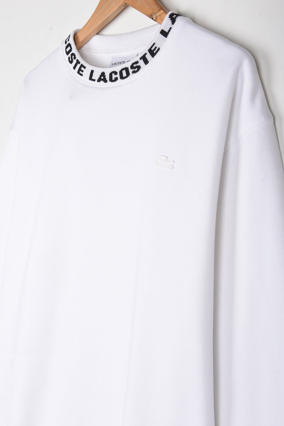 LACOSTE JACQUARD COLLAR FLEECE Sweatshirt