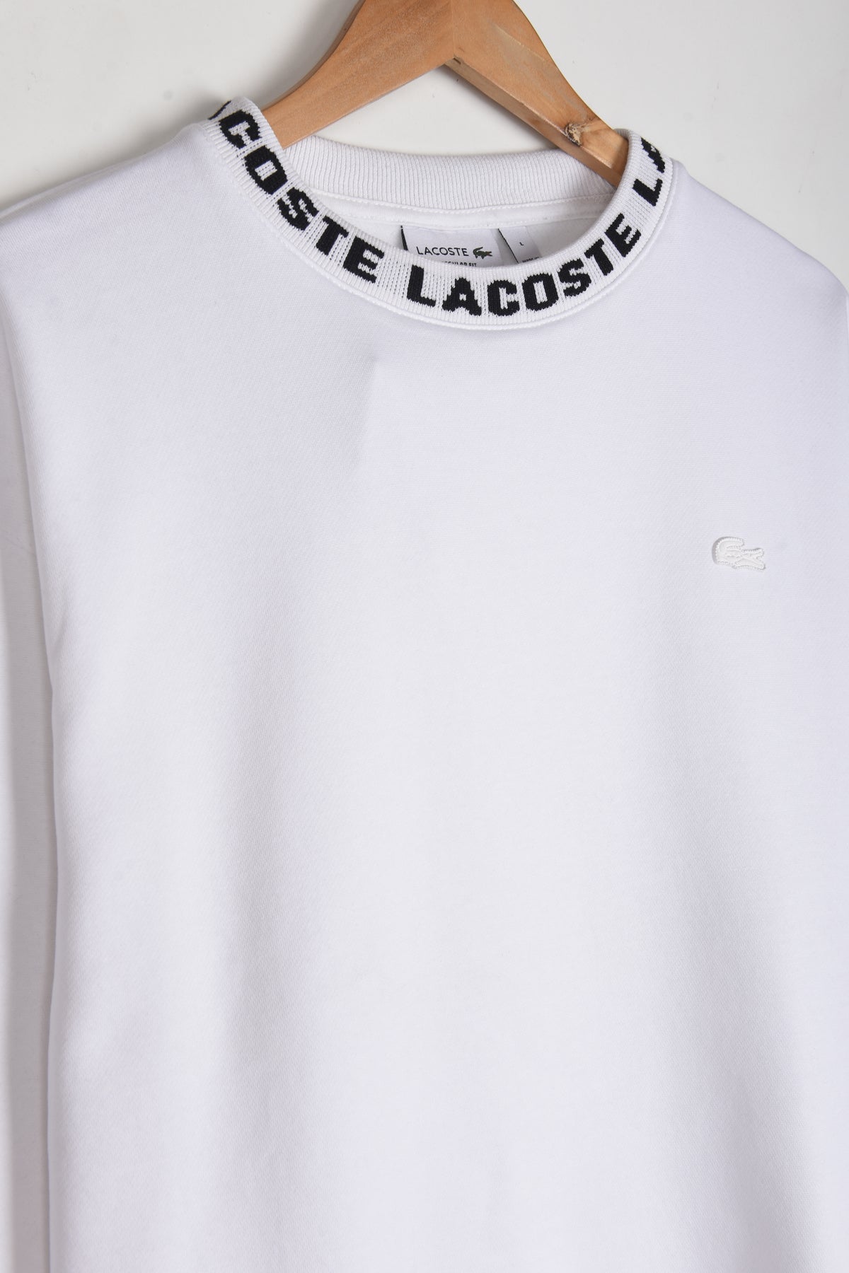 LACOSTE JACQUARD COLLAR FLEECE Sweatshirt