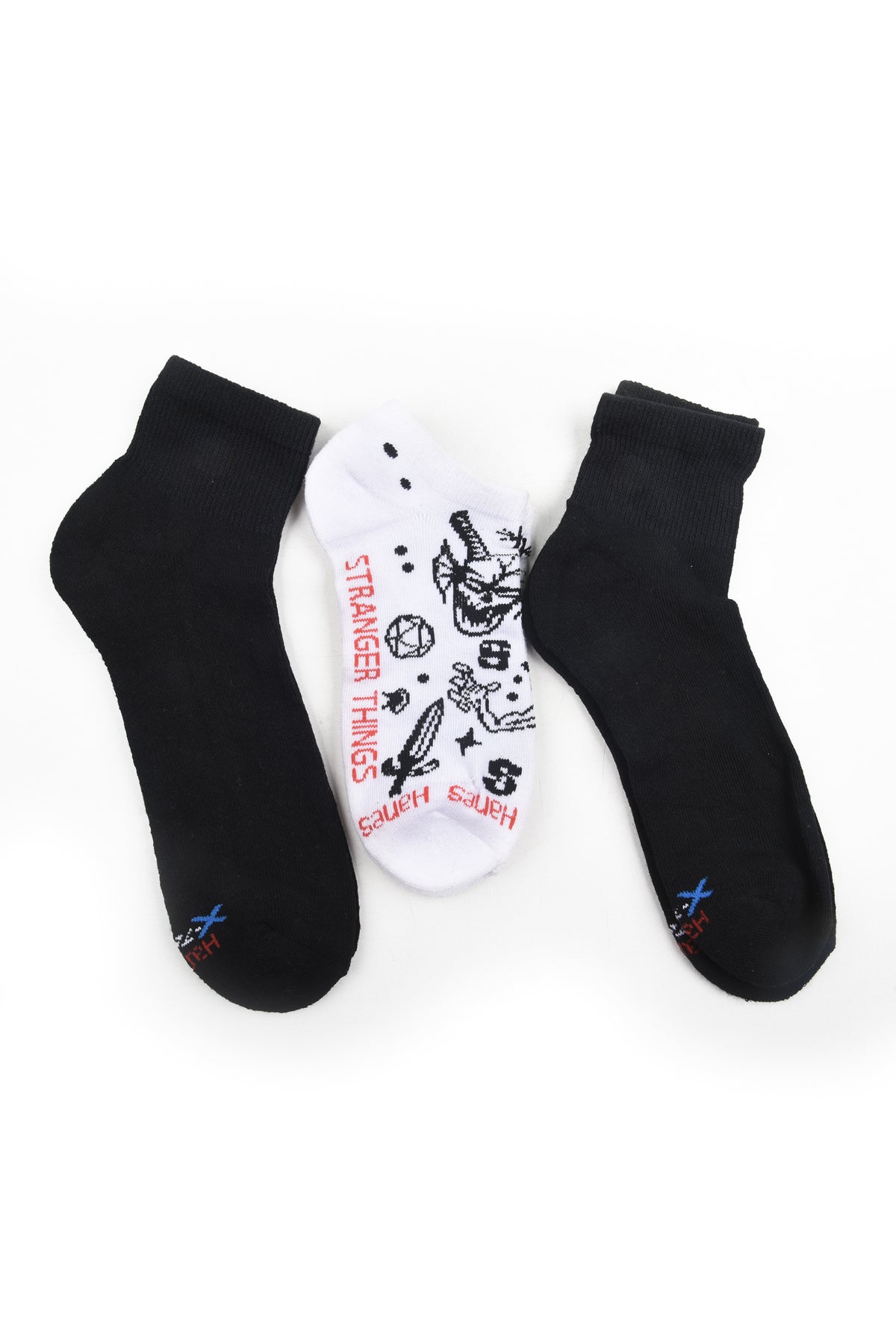 HANES ANKLE SPORTS SOCKS (3 Pairs)