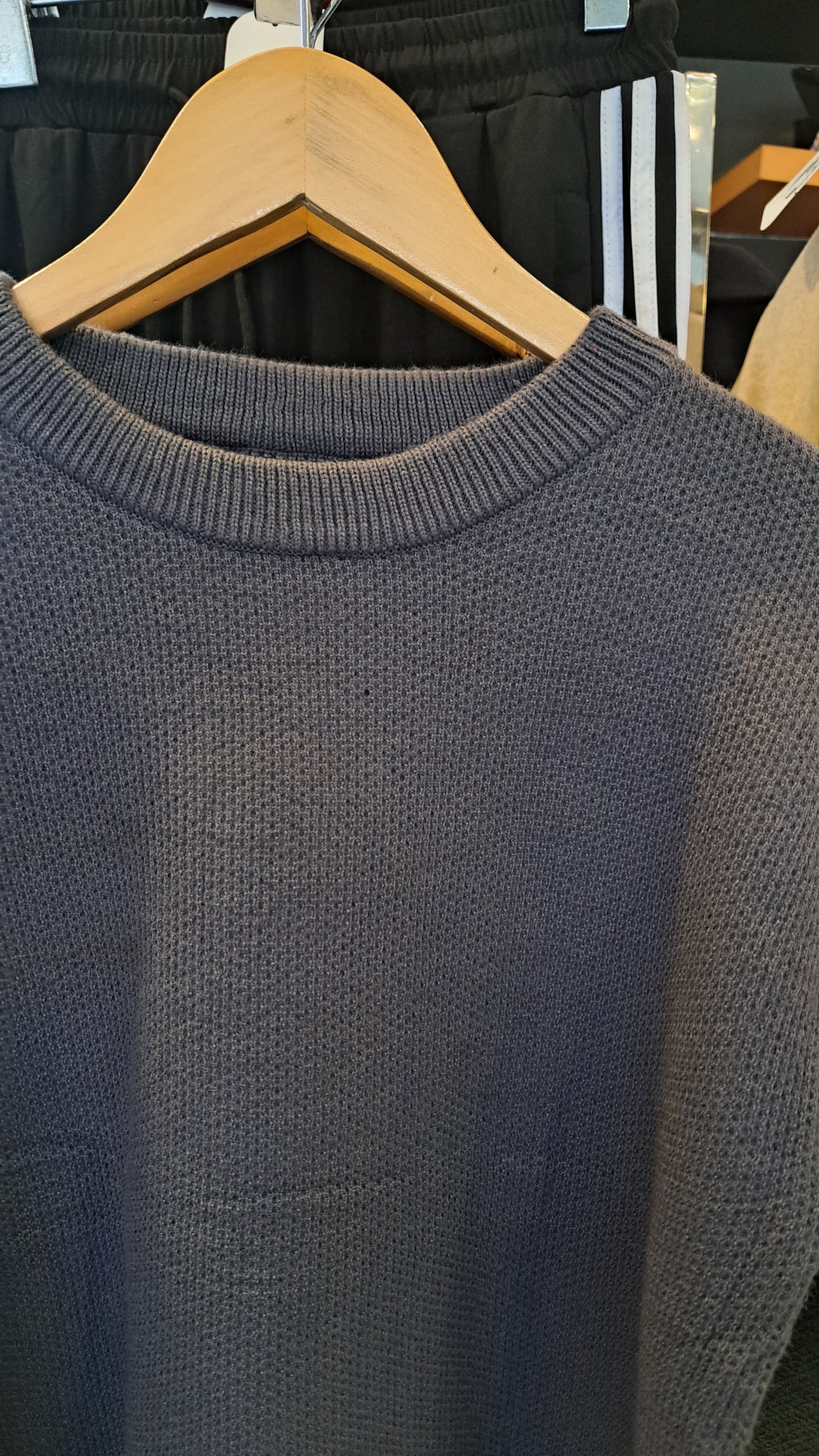 TEXTURED WEAVE SWEATER