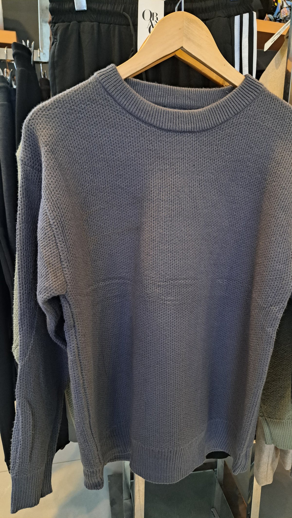 TEXTURED WEAVE SWEATER