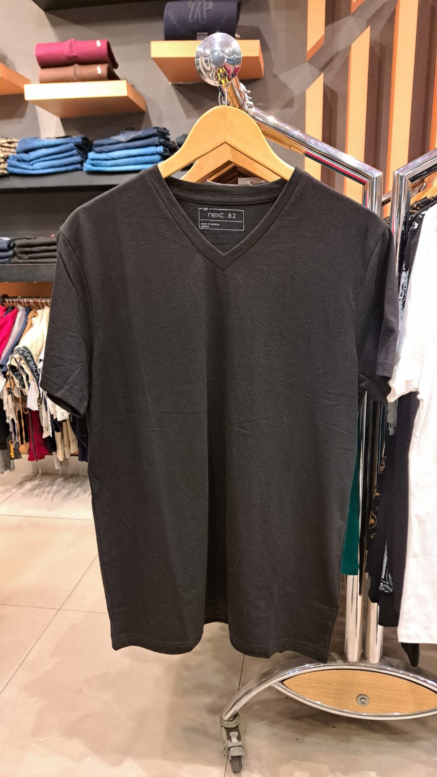 NEXT V NECK SOFT TEEs (Pair of Black &amp; Whtie)