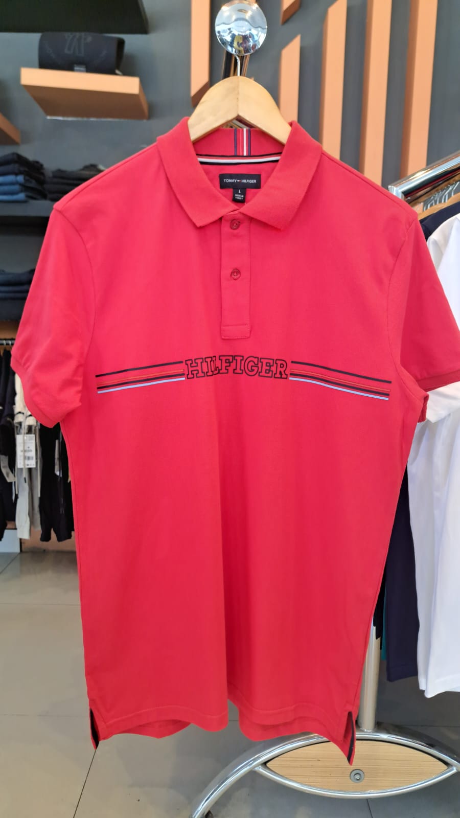 TOMMY Printed LOGO POLO