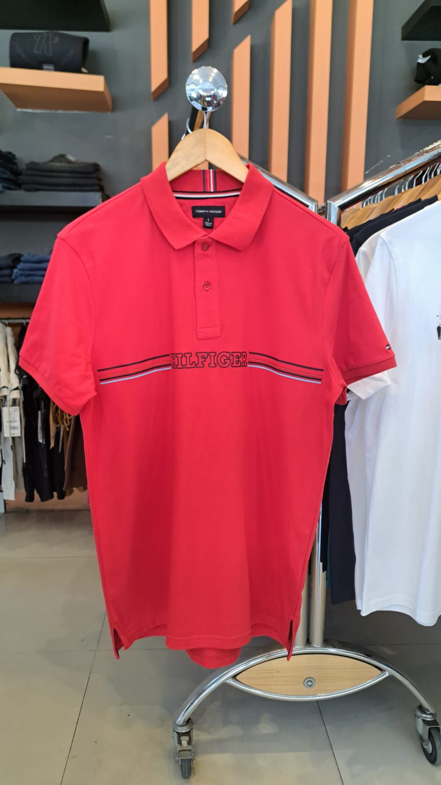TOMMY Printed LOGO POLO