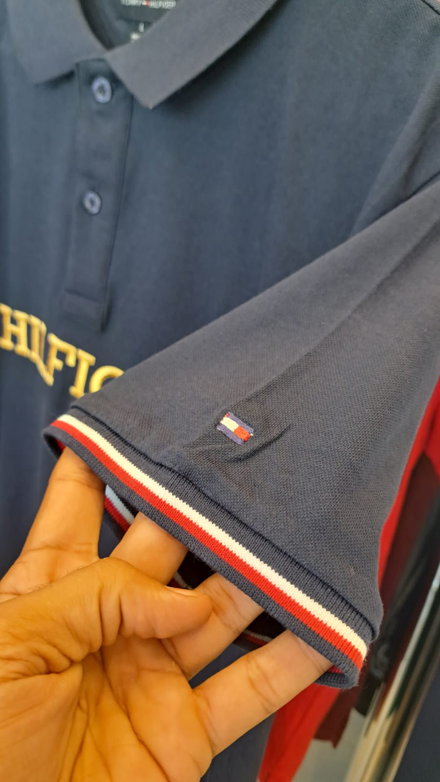 TOMMY EMBROIDERED LOGO POLO