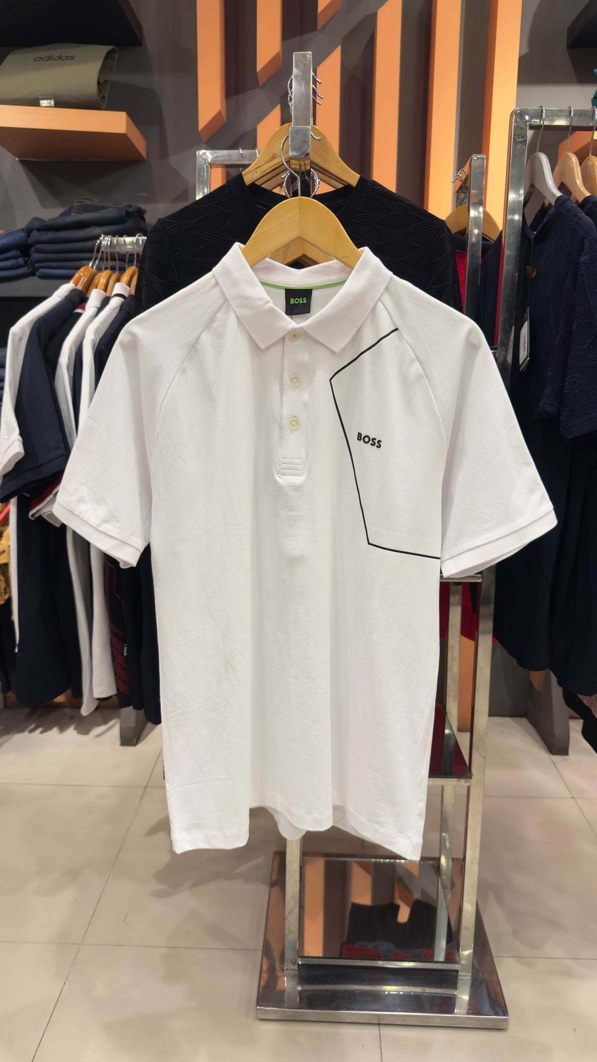 BOSS CONTRAST LOGO POLO
