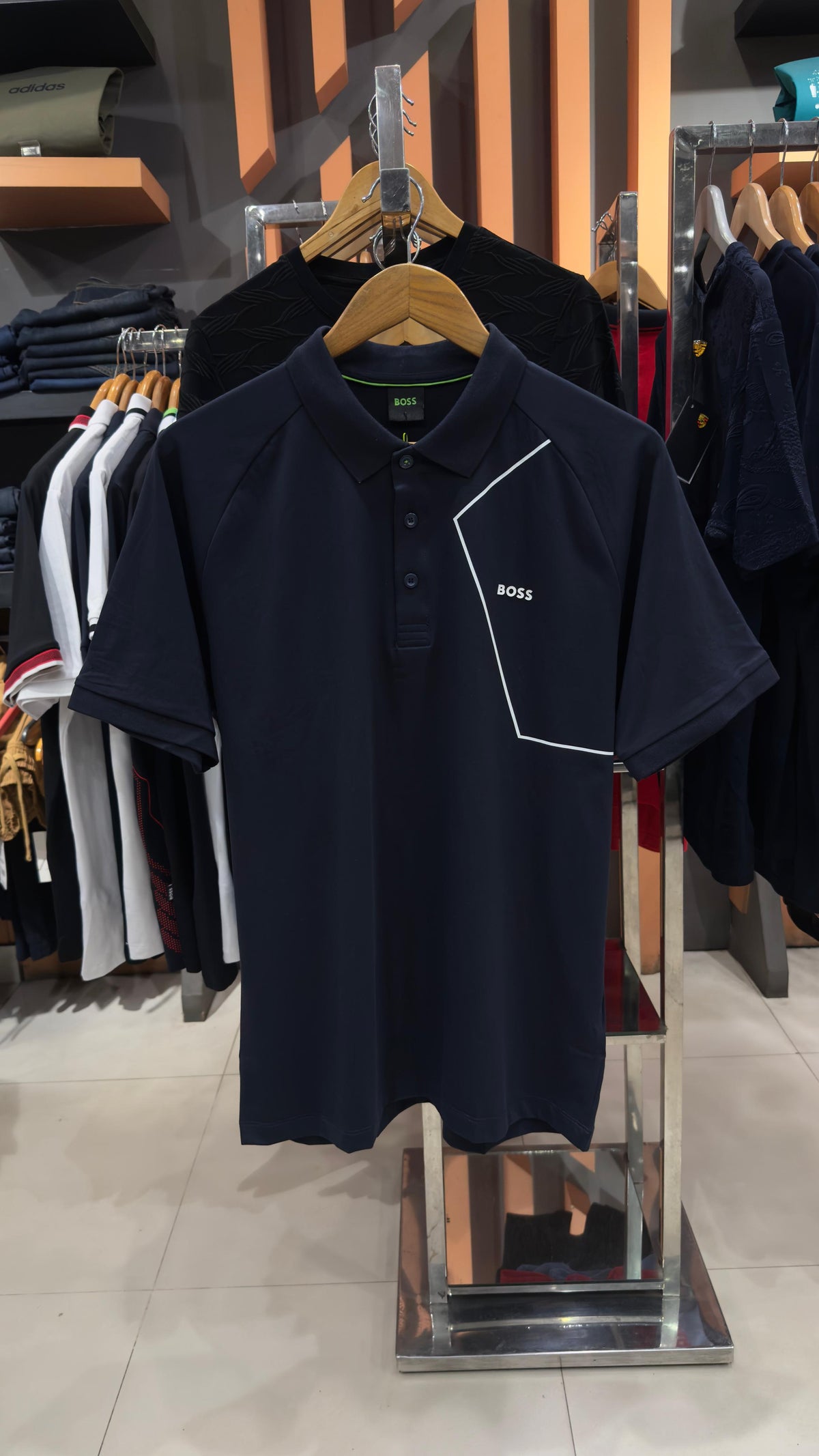 BOSS CONTRAST LOGO POLO