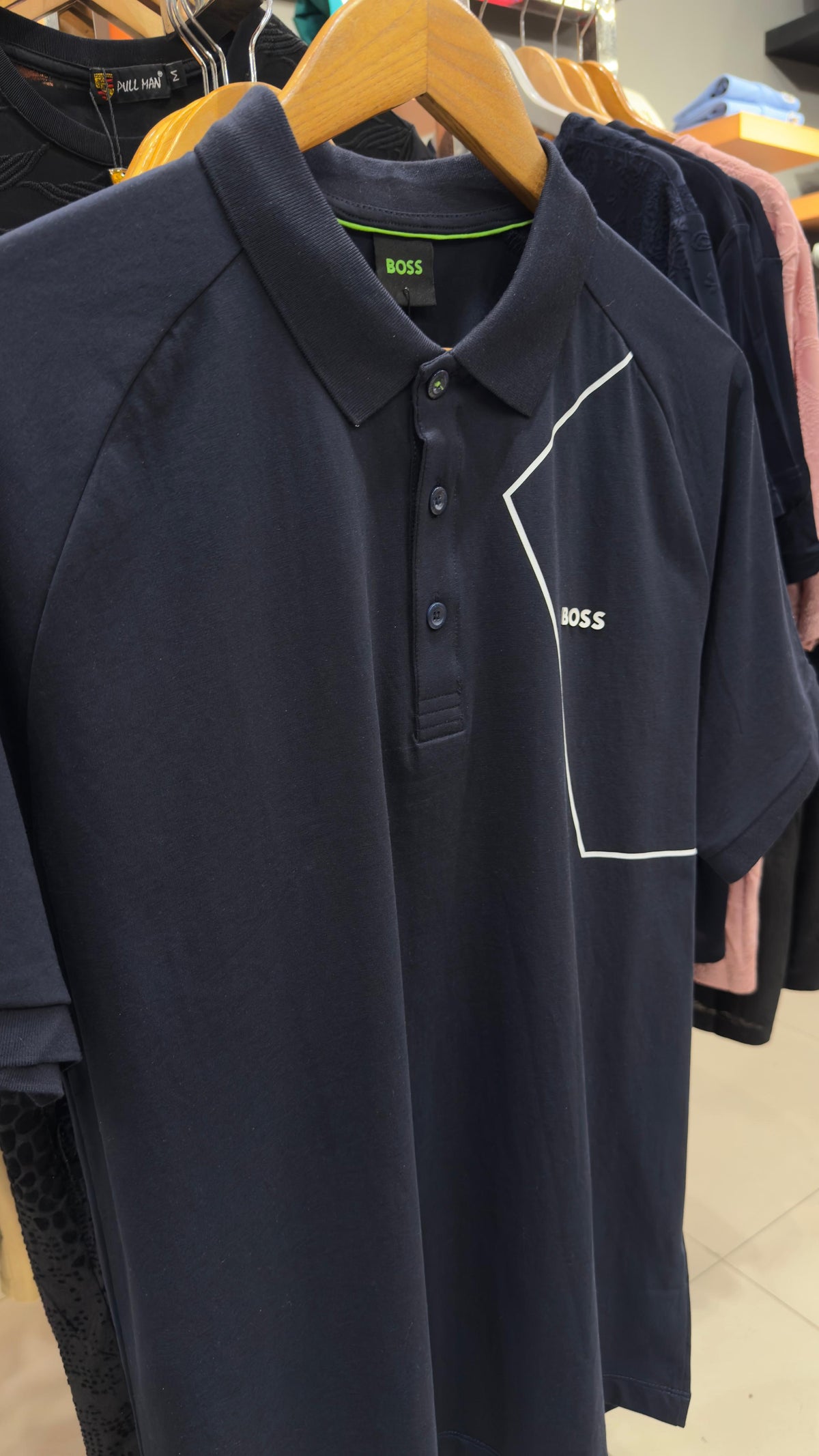 BOSS CONTRAST LOGO POLO