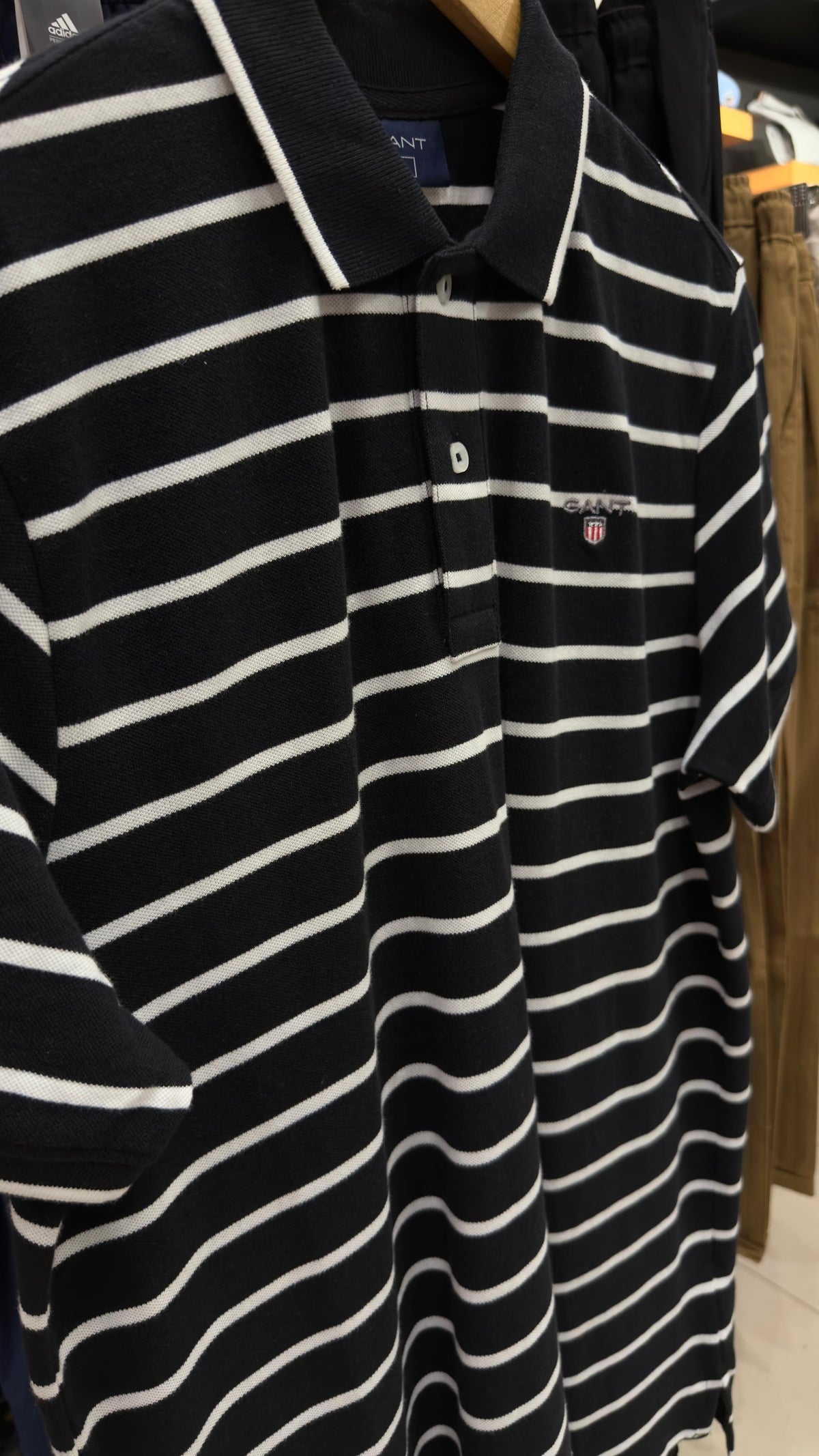 GANT YARN DIED POLO SHIRT (BLACK)
