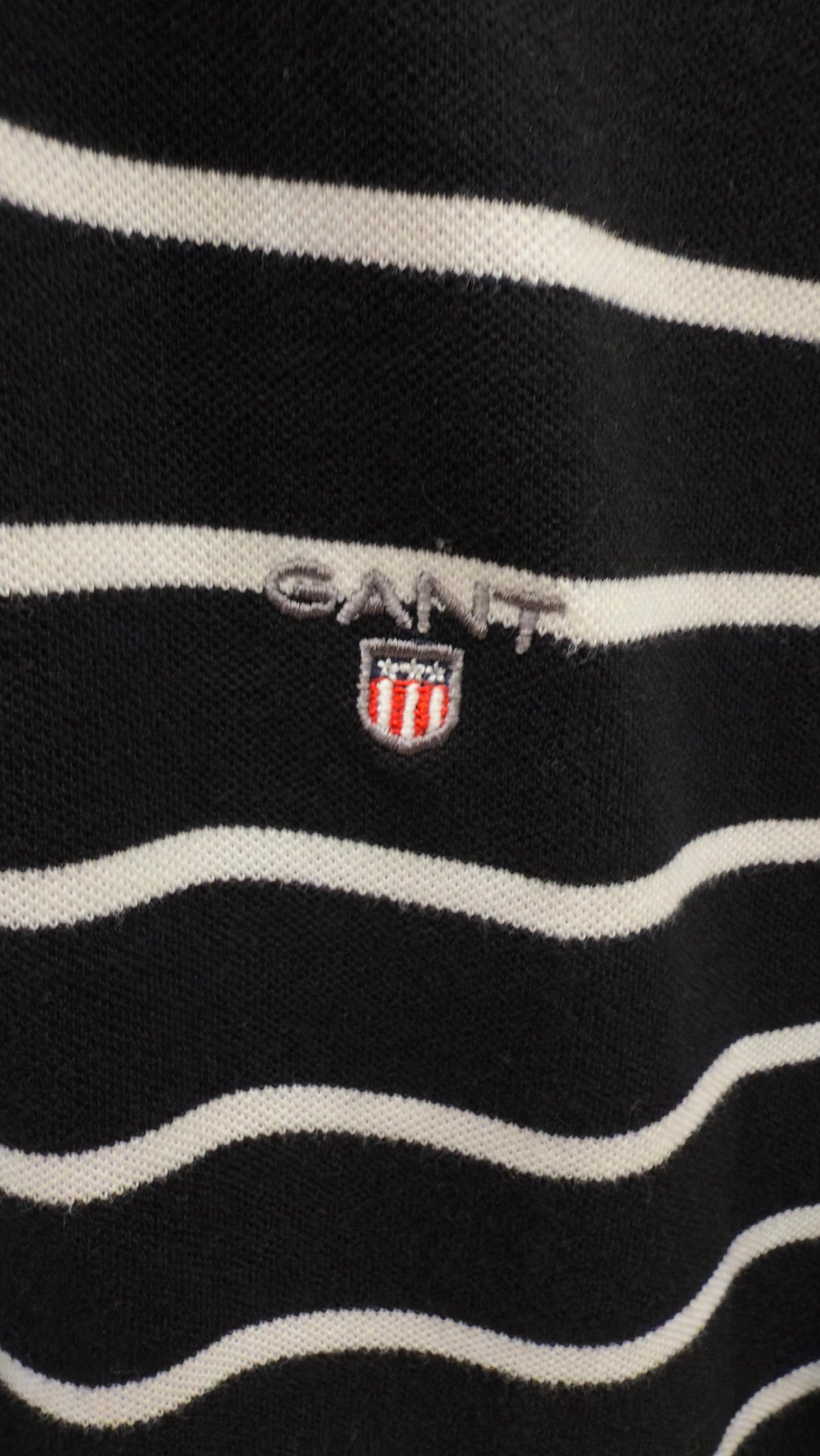 GANT YARN DIED POLO SHIRT (BLACK)