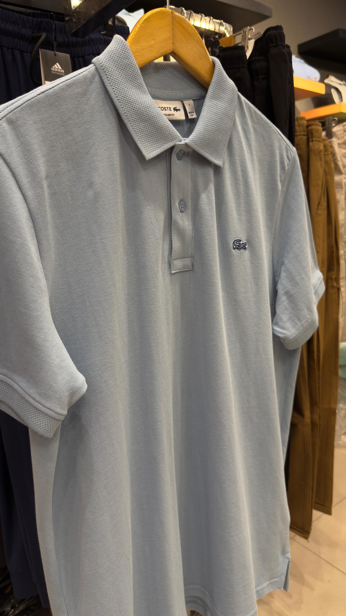 LACOSTE COTTON PIQUE POLO SHIRT