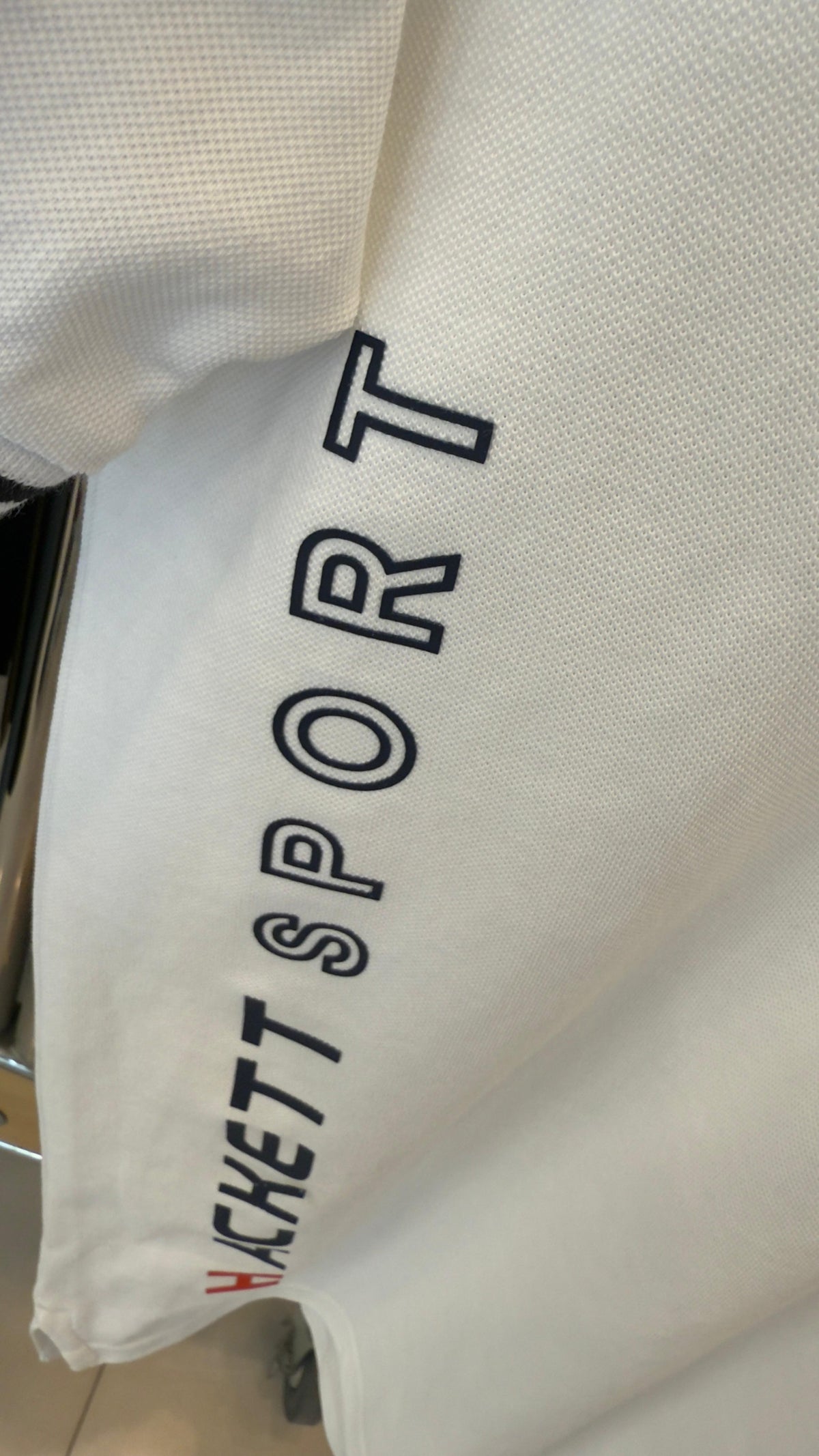 HACKETT VERTICAL PRINTED LOGO POLO