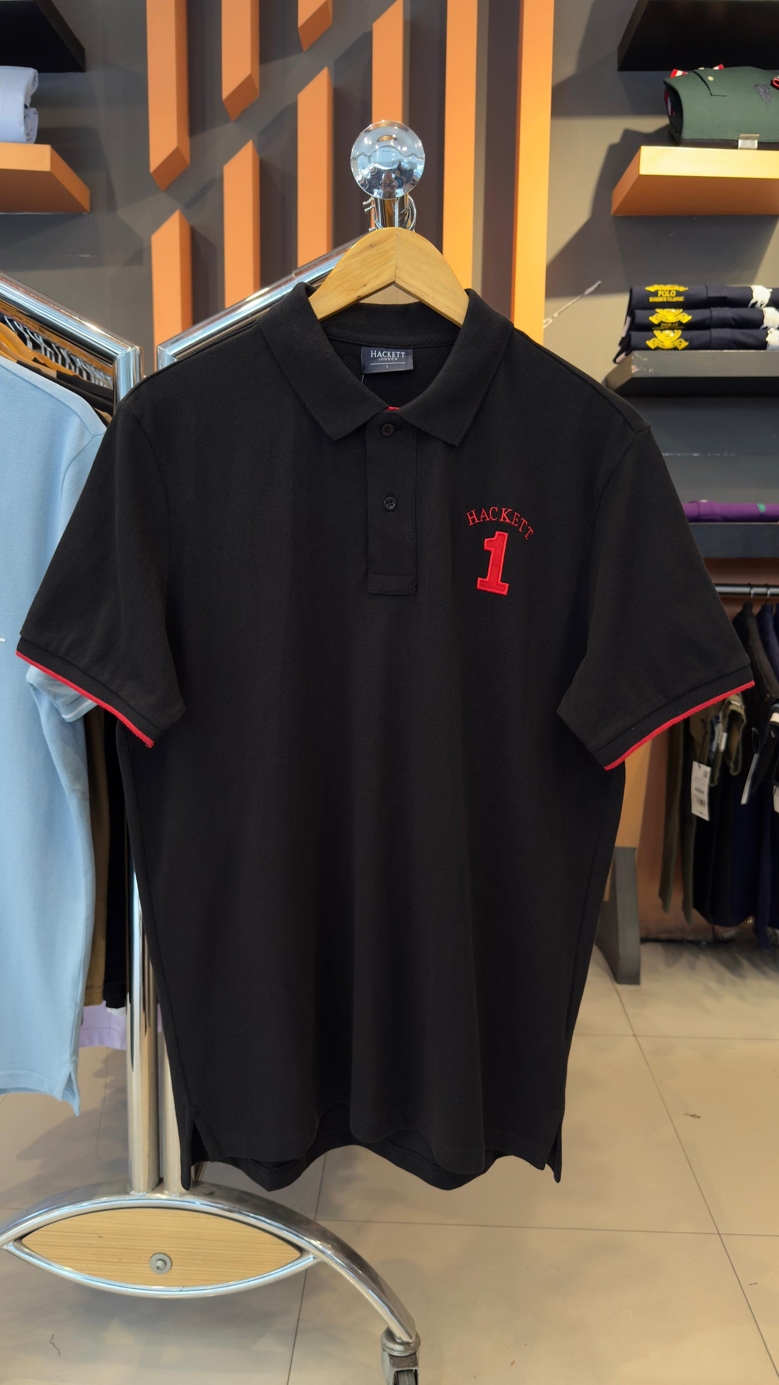 HACKETT EMBROIDERED LOGO POLO