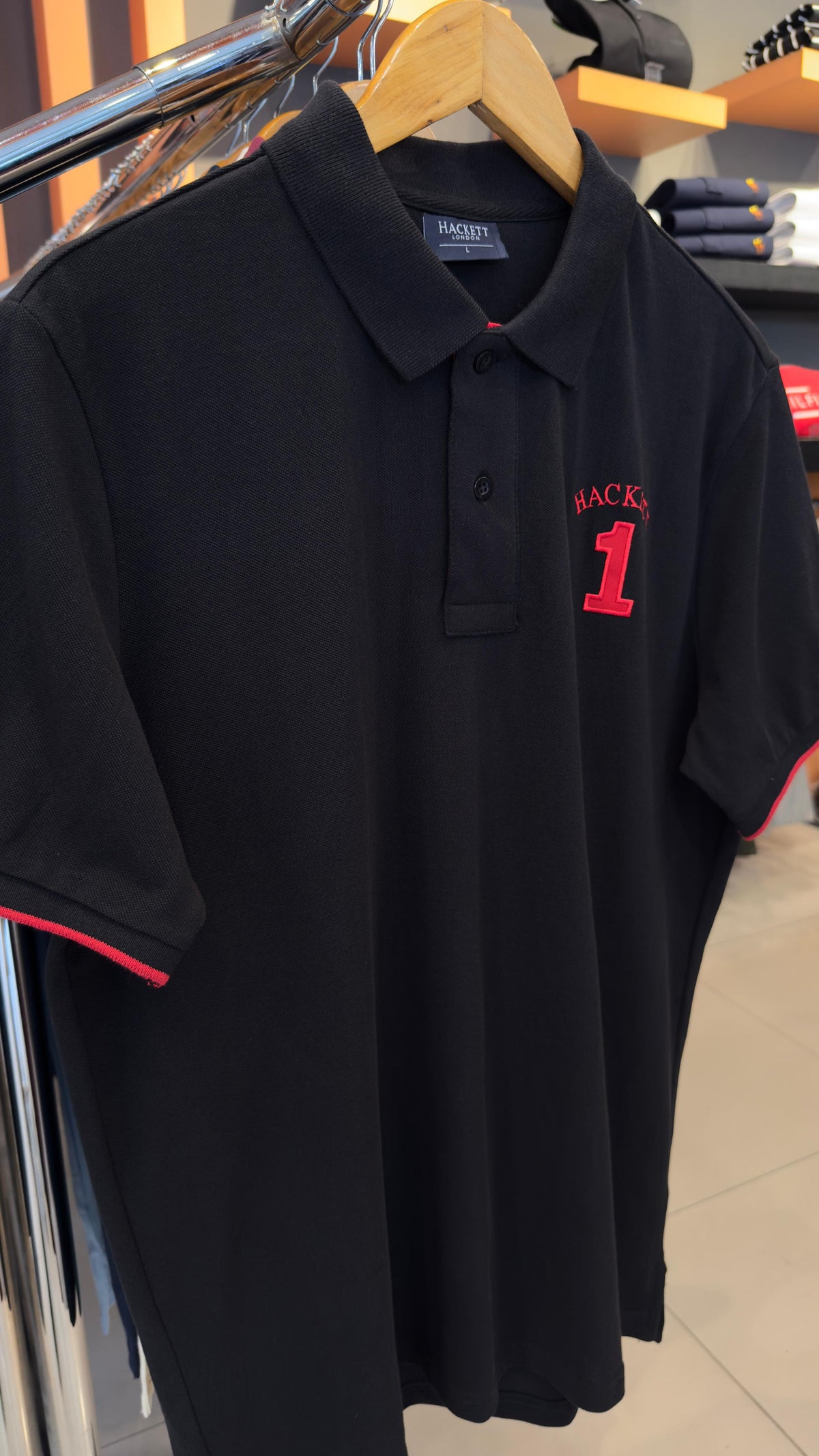 HACKETT EMBROIDERED LOGO POLO