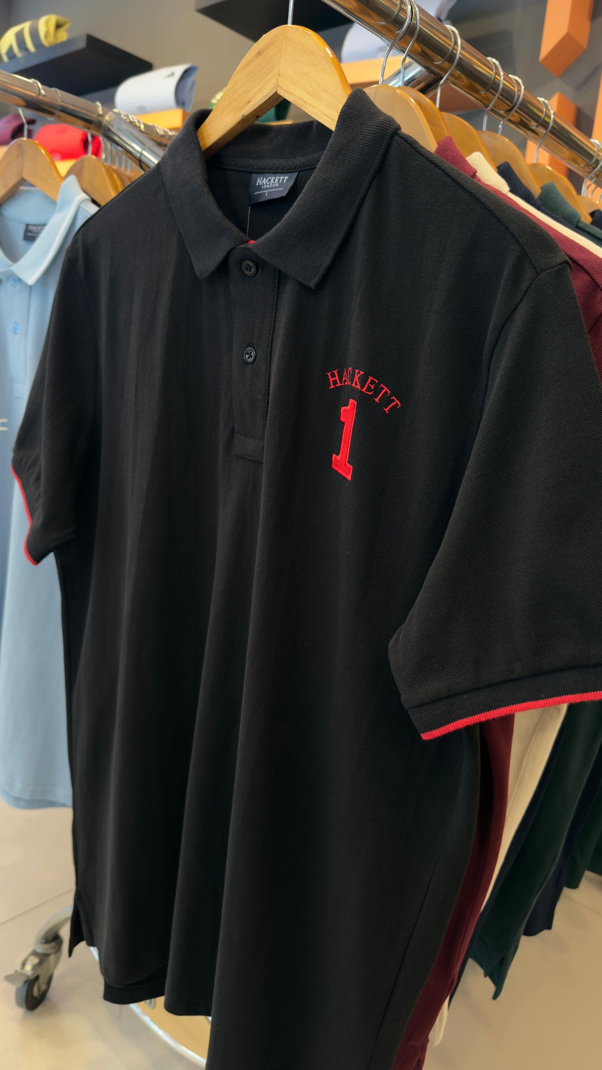 HACKETT EMBROIDERED LOGO POLO