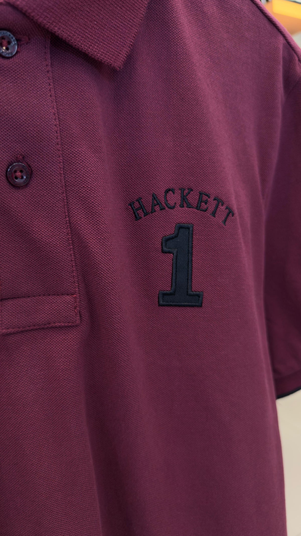 HACKETT EMBROIDERED LOGO POLO