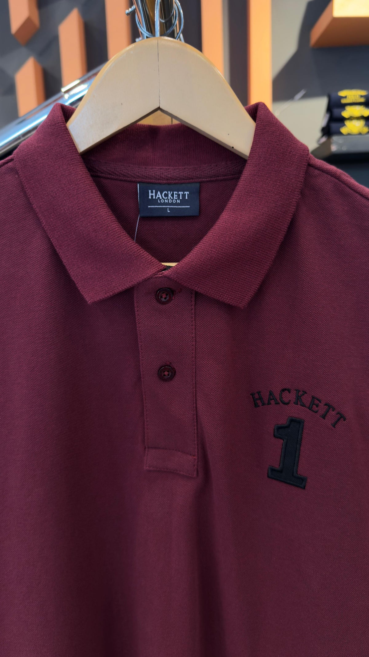 HACKETT EMBROIDERED LOGO POLO