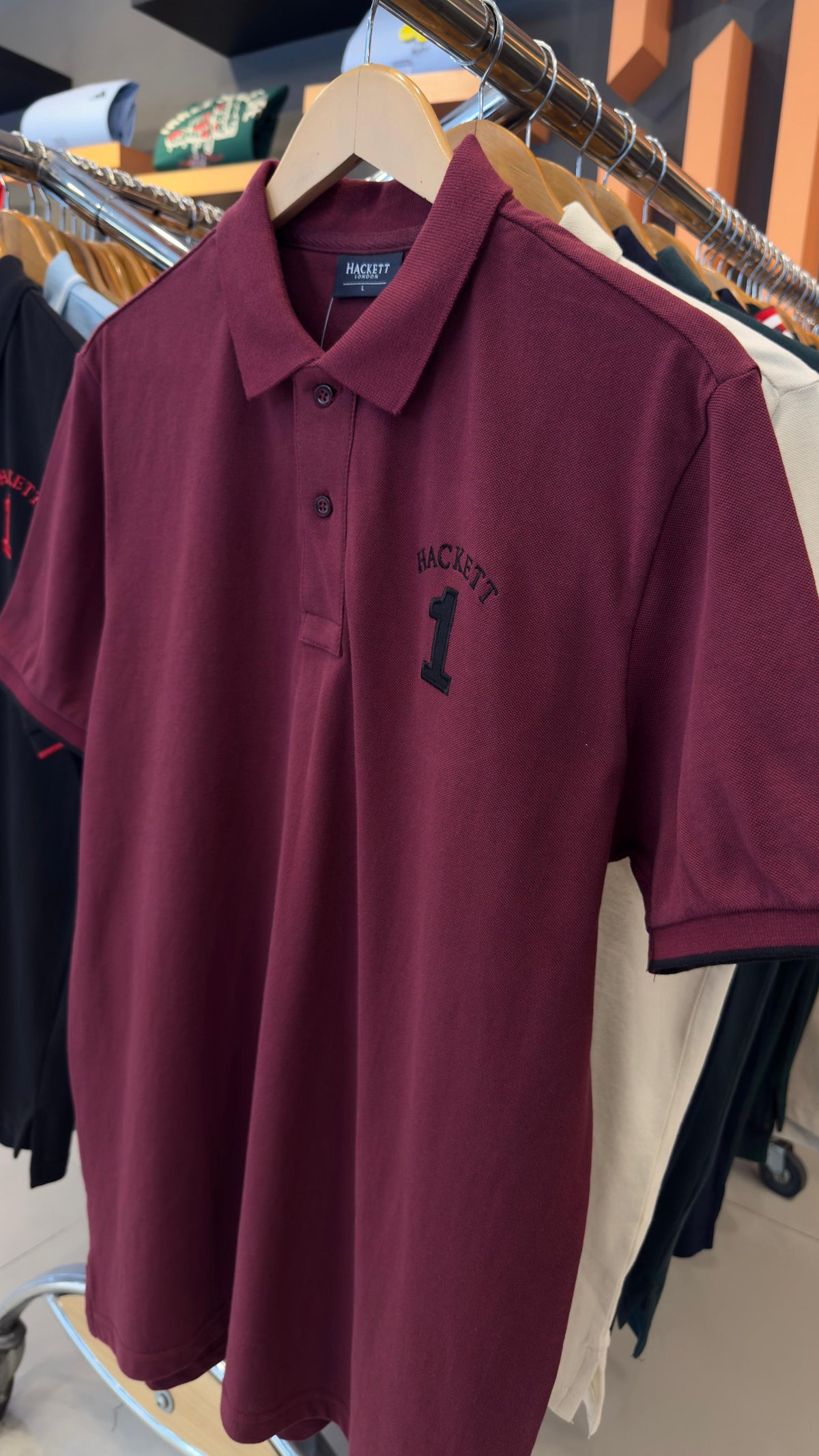 HACKETT EMBROIDERED LOGO POLO