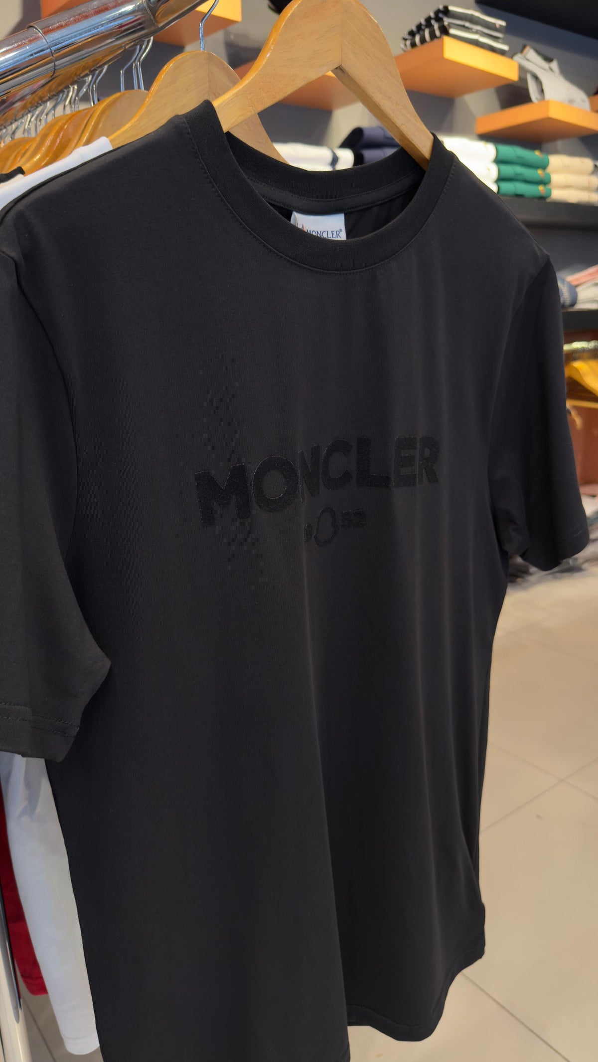 MONCLER SUEDE TEE