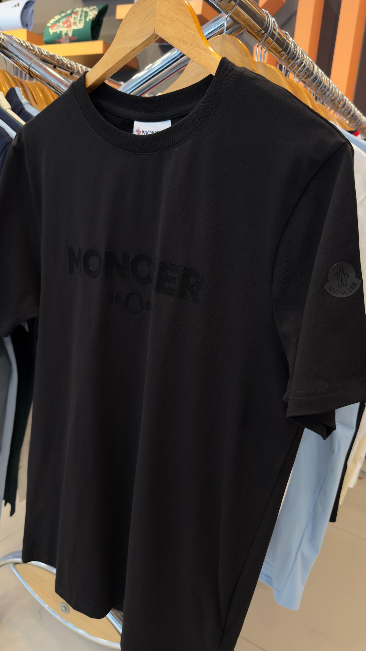 MONCLER SUEDE TEE