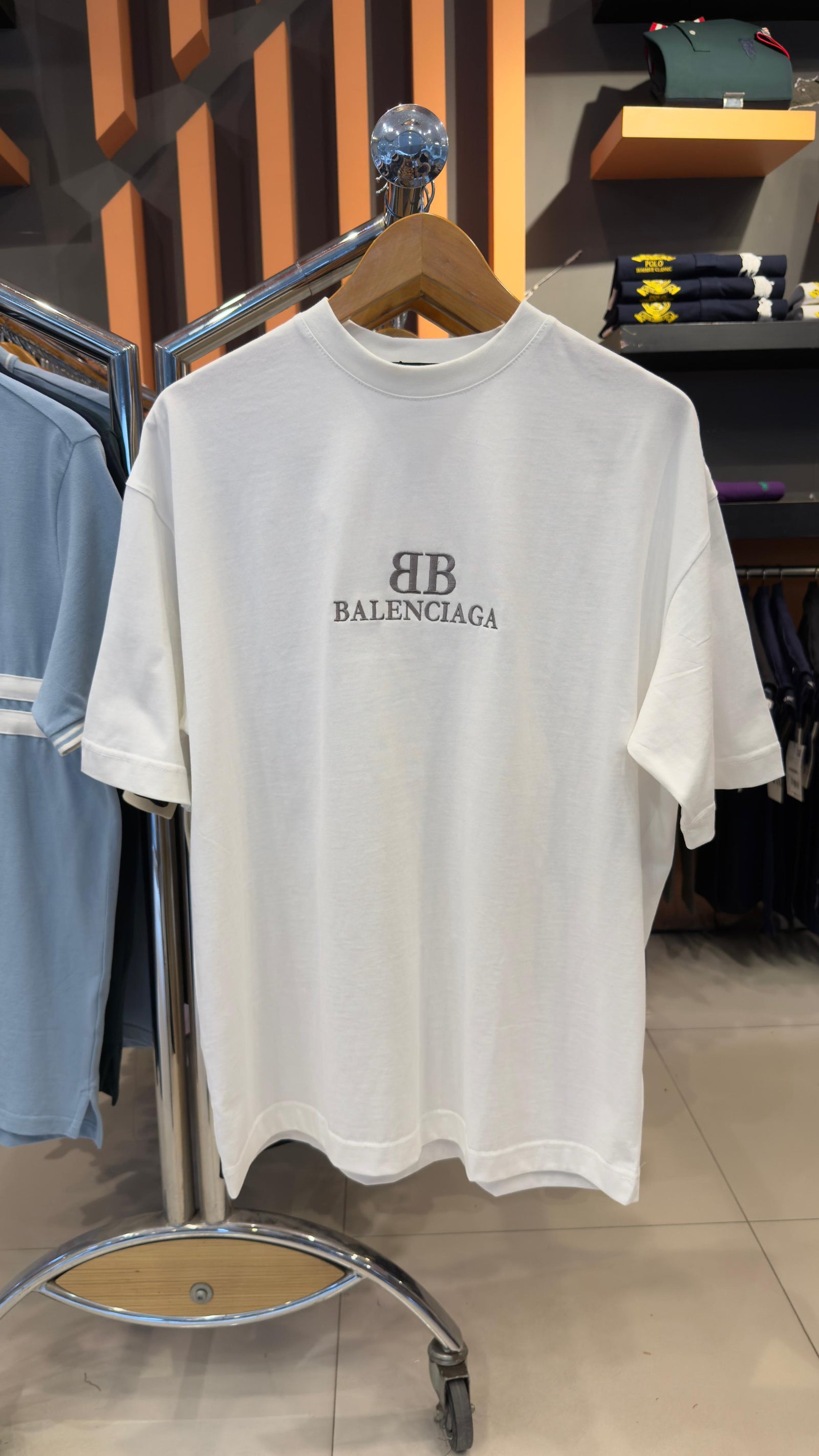 BALENCIAGA EMBROIDERED TEE