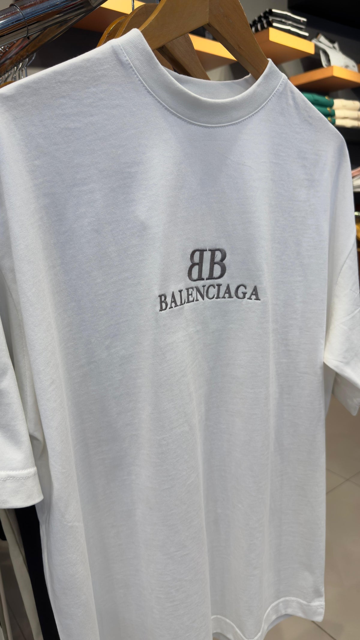 BALENCIAGA EMBROIDERED TEE