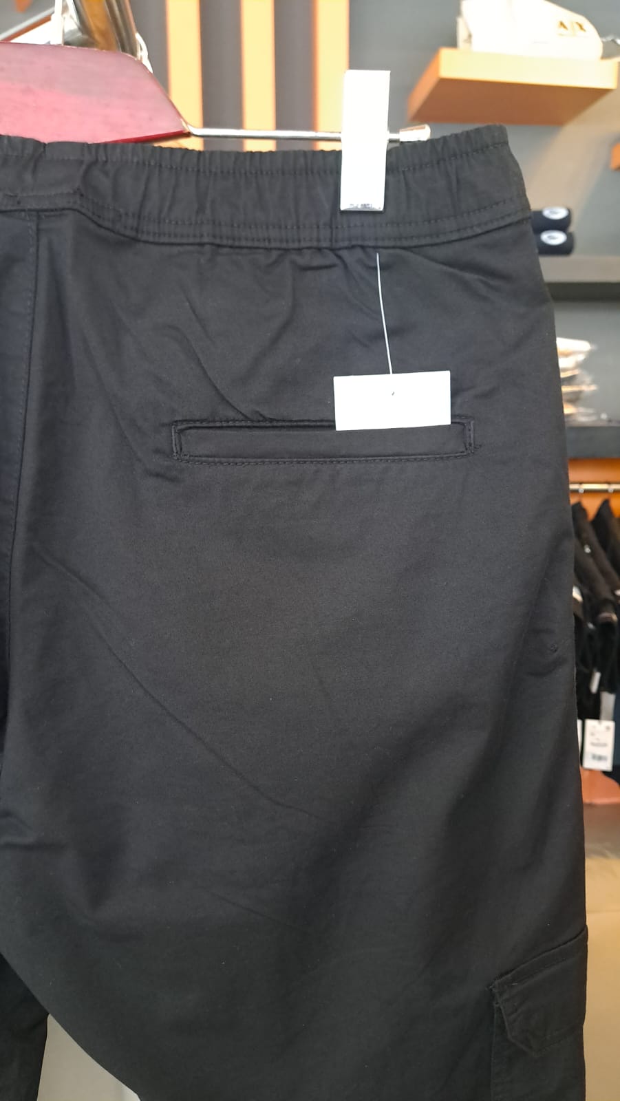 ZARA CARGO STRAIGHT PANTS (Black)