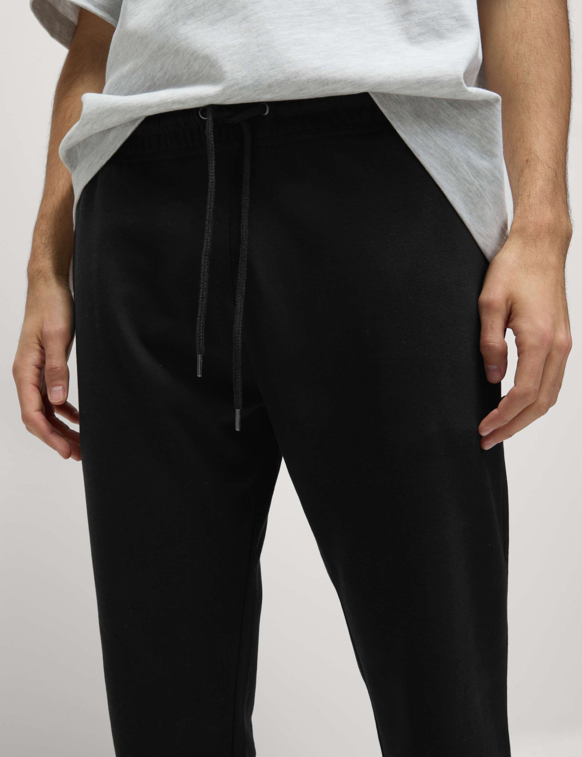 M&S STRAIGHT LEG COTTON RICH TROUSERS