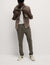 M&S STRAIGHT LEG COTTON RICH TROUSERS (MEDIUM BROWN)