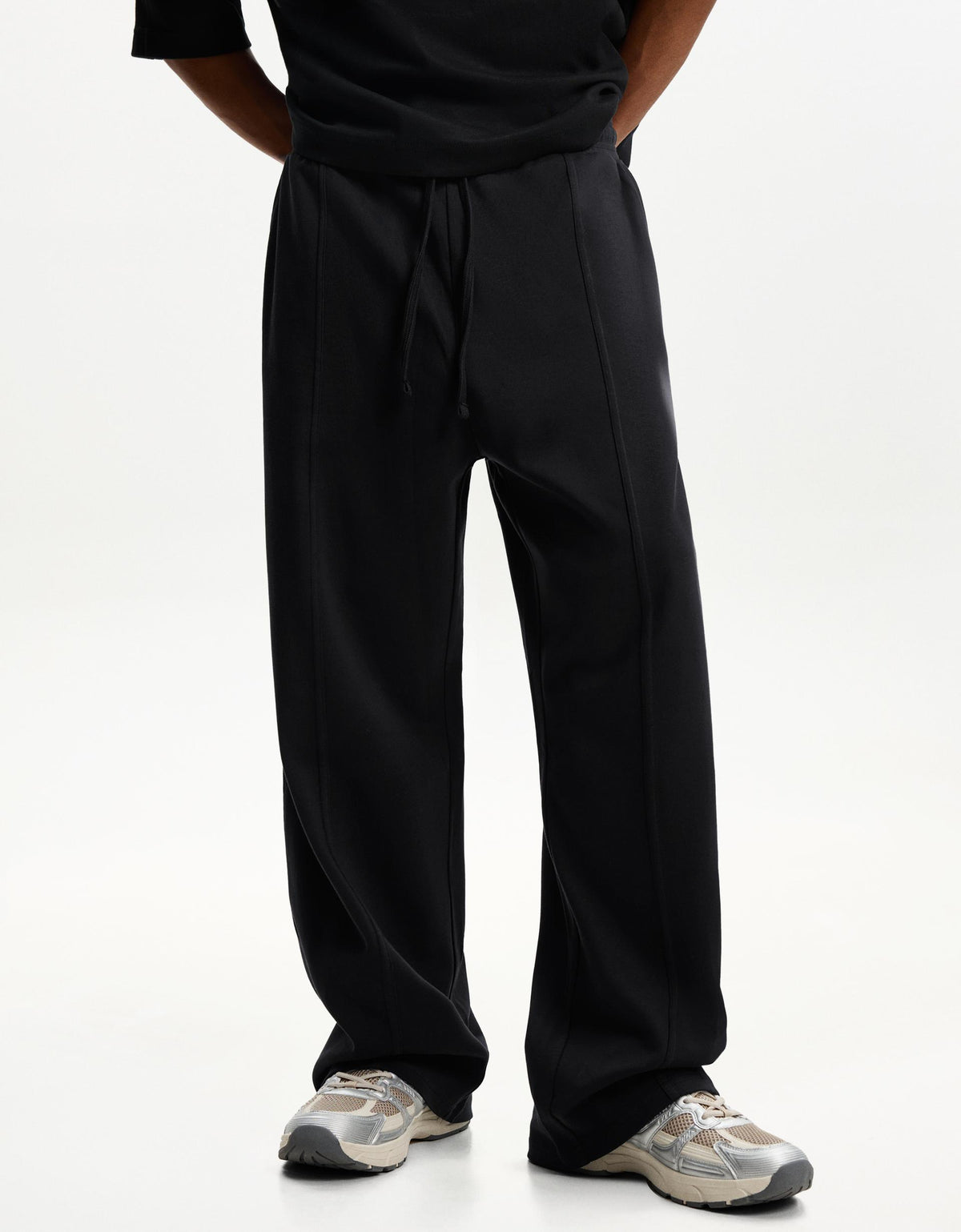 BERSHKA WIDE LEG TROUSERS