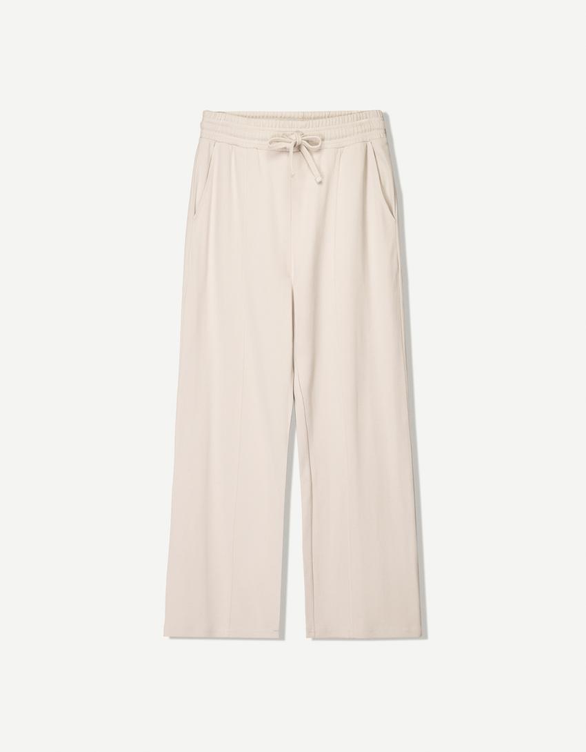 BERSHKA WIDE LEG TROUSERS
