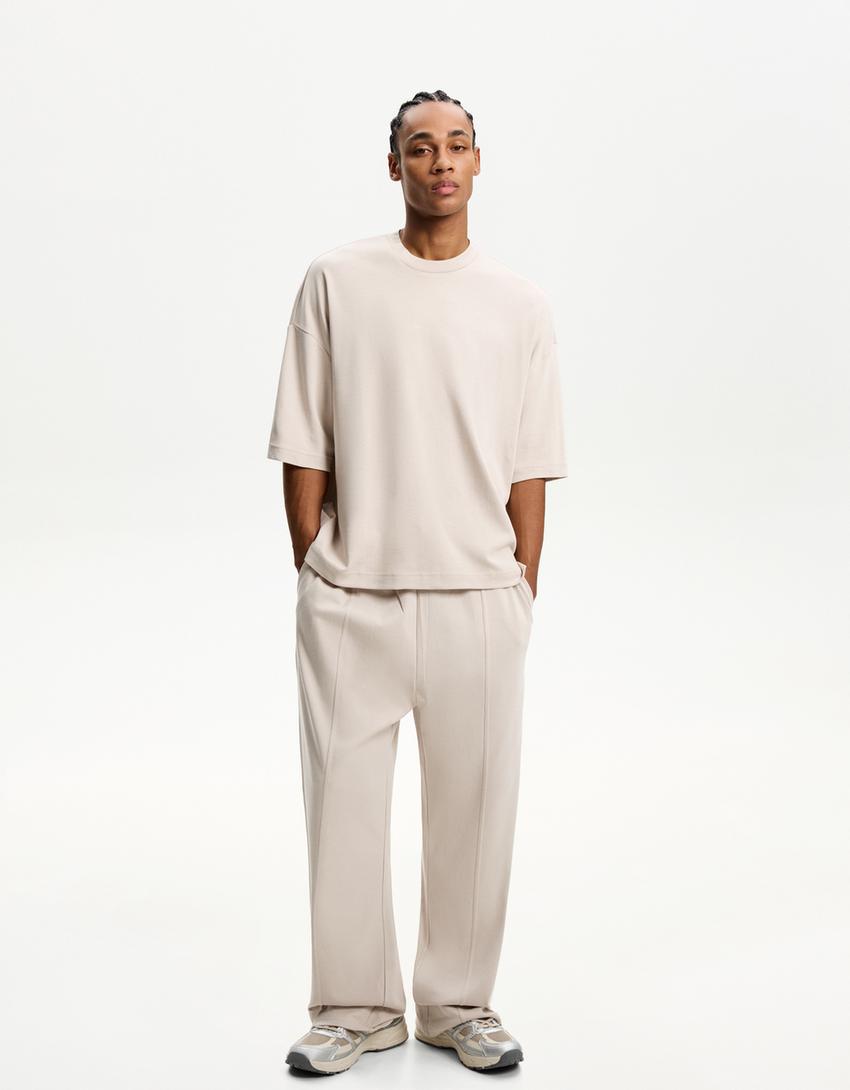 BERSHKA WIDE LEG TROUSERS