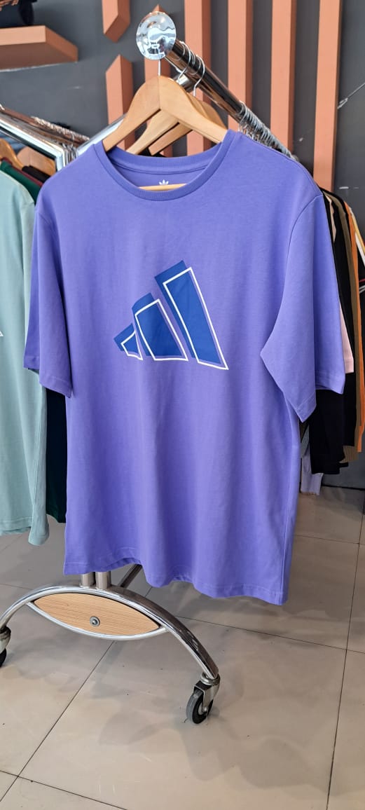 ADIDAS BRICKS LOGO COTTON TEE