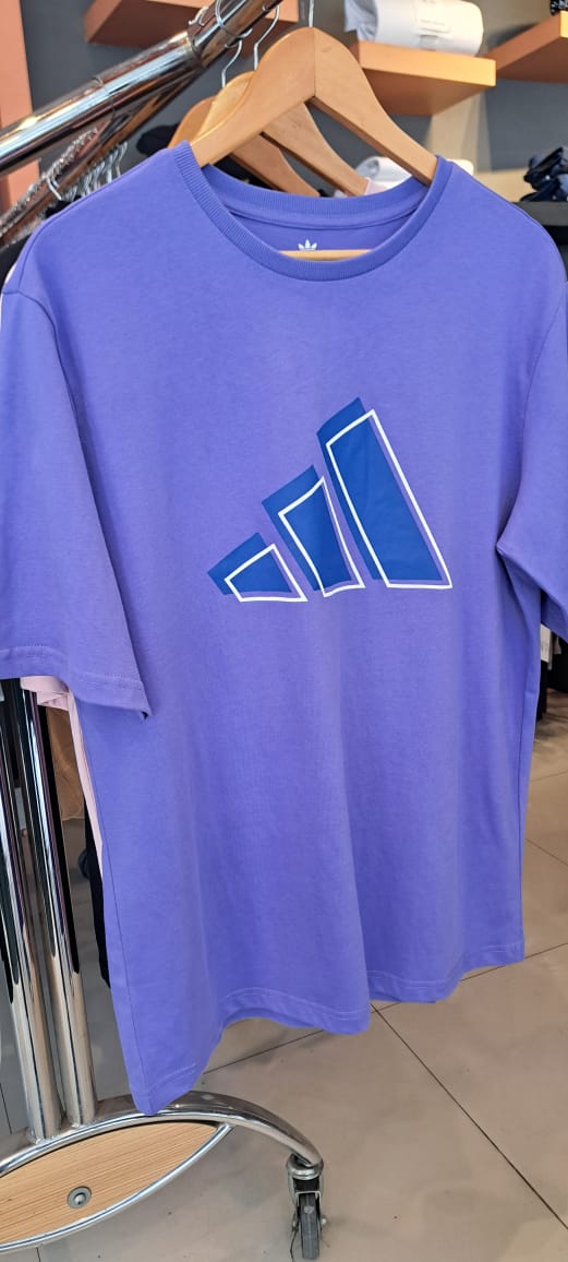 ADIDAS BRICKS LOGO COTTON TEE