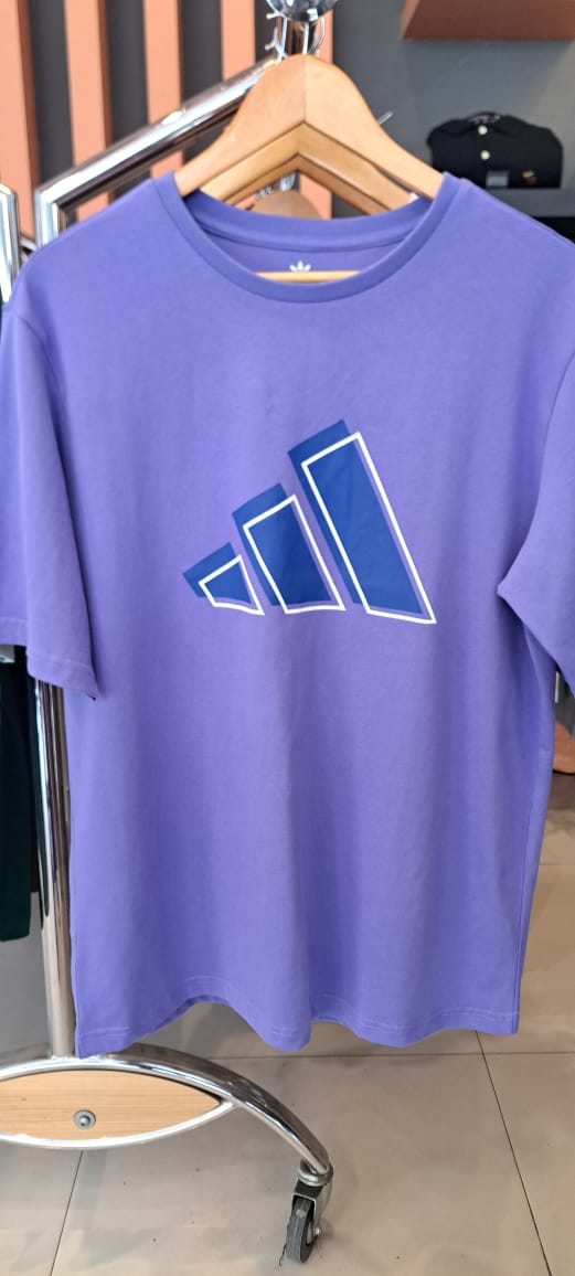 ADIDAS BRICKS LOGO COTTON TEE