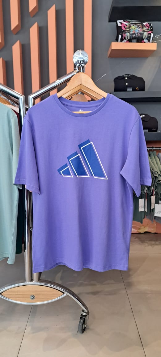ADIDAS BRICKS LOGO COTTON TEE