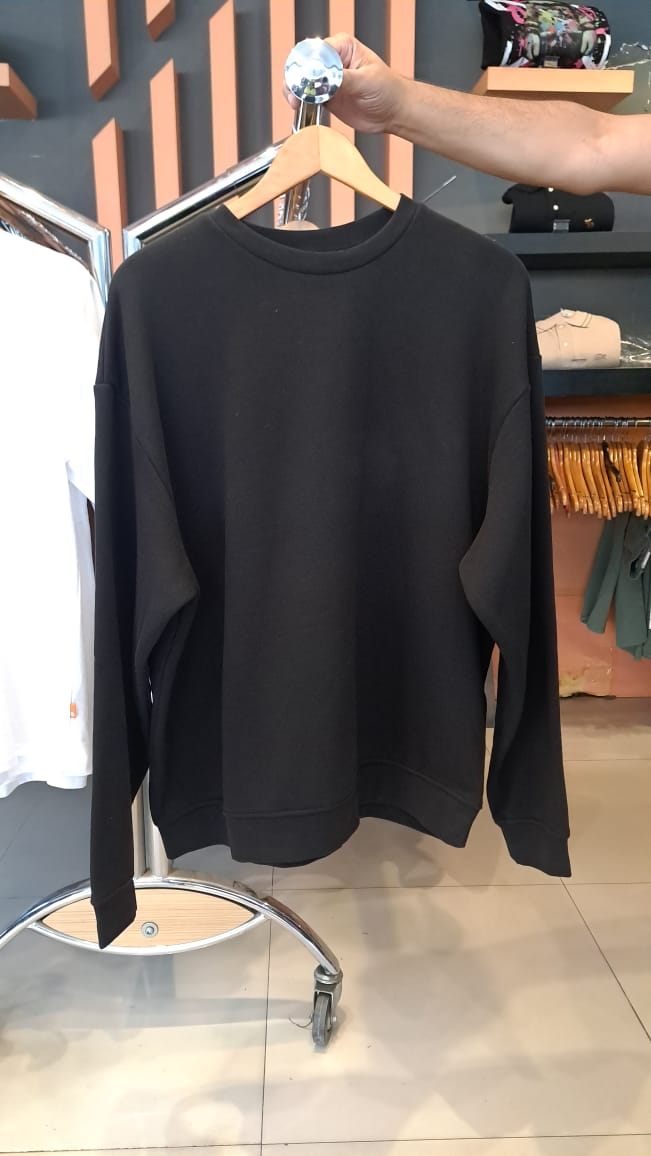 Oversized fleece sweatshirt