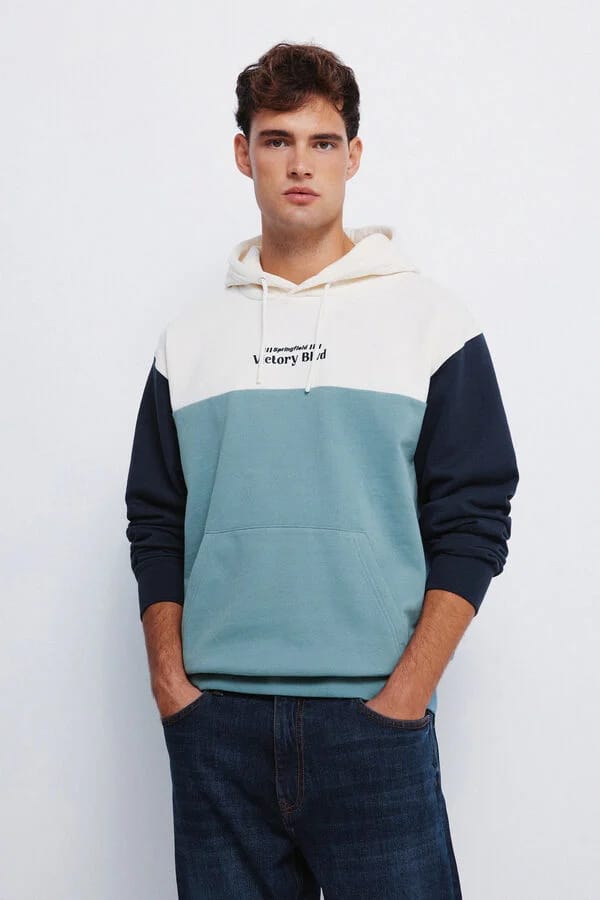 COLOR BLOCK HOODIE