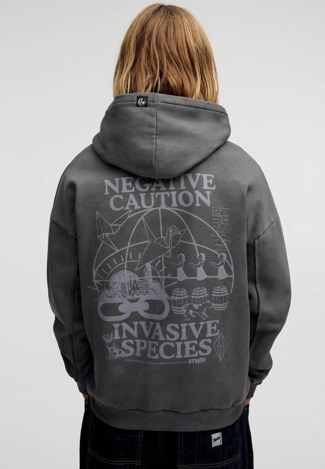 Printed Oversized Hoodie