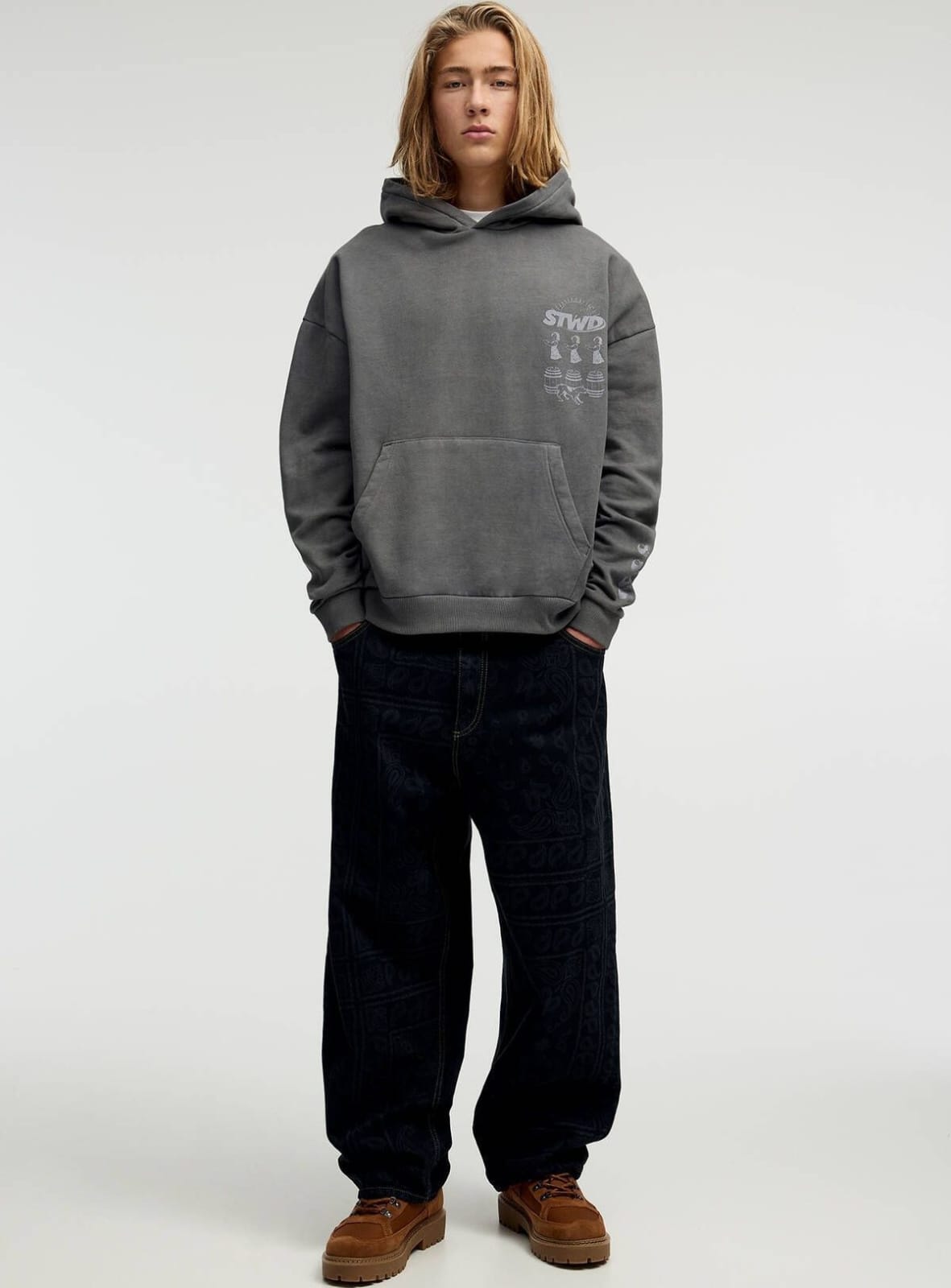 Printed Oversized Hoodie