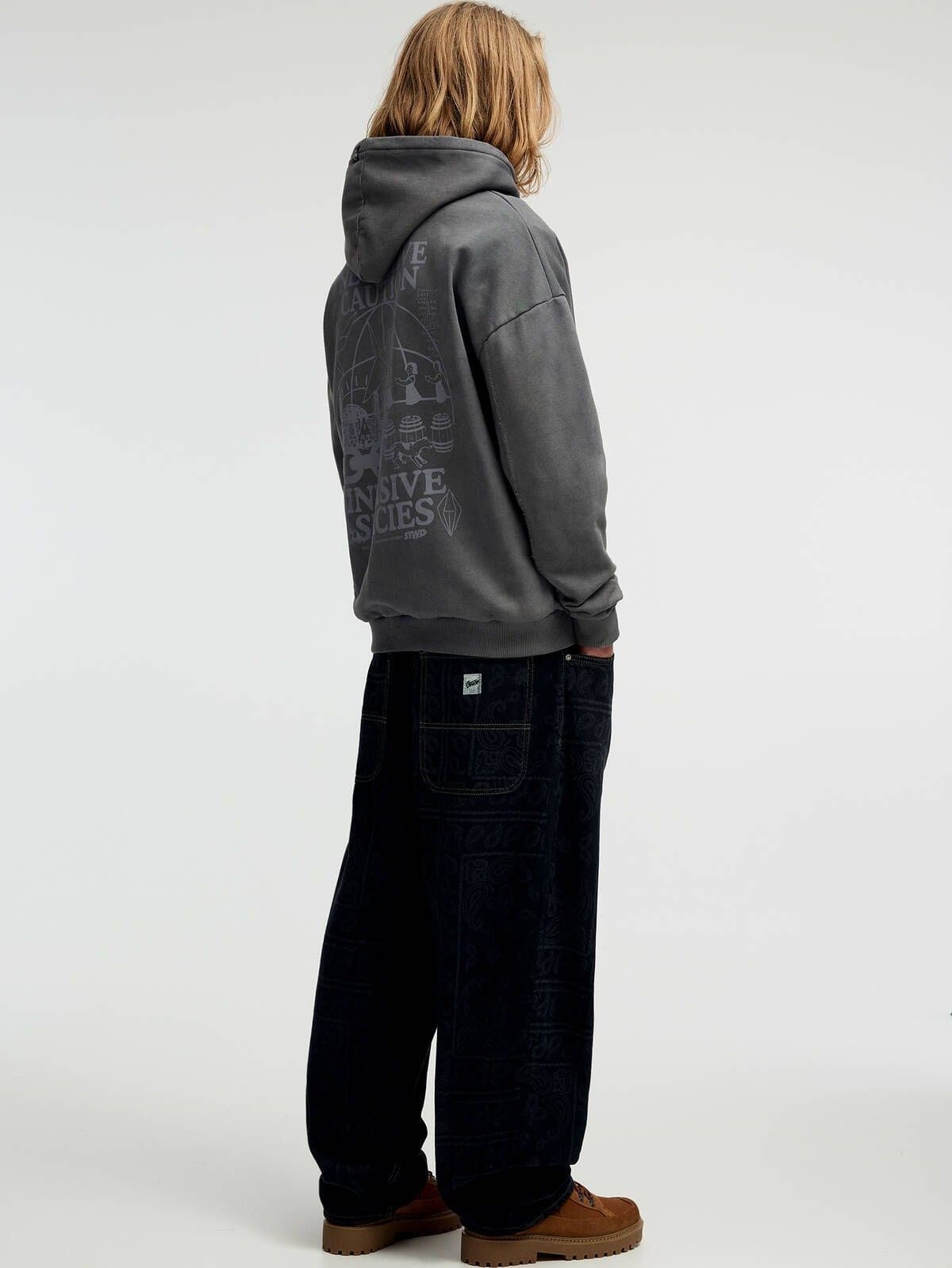 Printed Oversized Hoodie