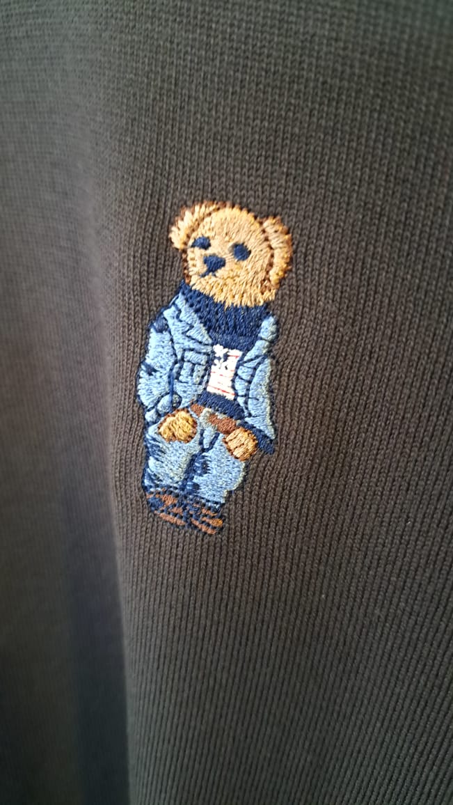 Polo Bear Embroidered Sweater (Charcoal)