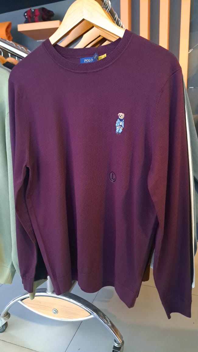 Polo Bear Embroidered Sweater