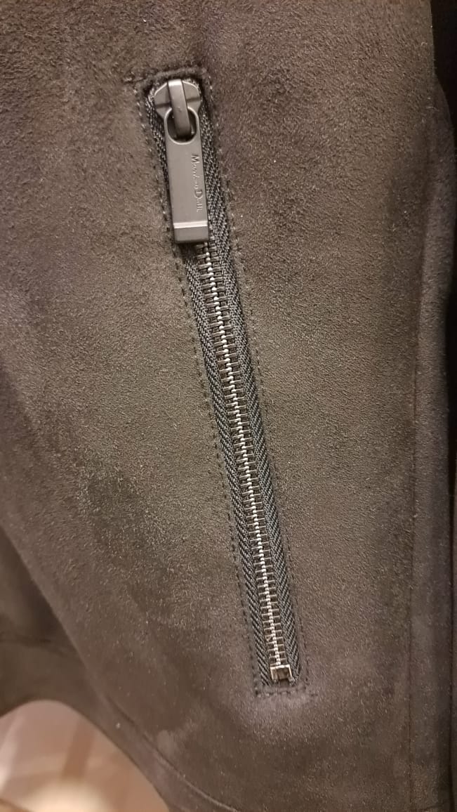 Suede Classic Collar Jacket (Black)